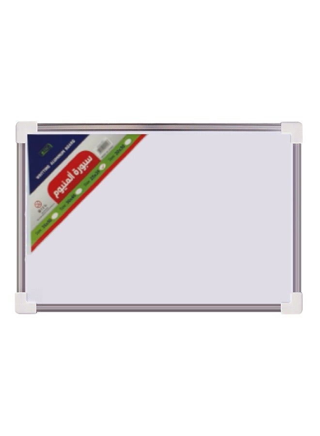 SBC Aluminum Framed Magnetic Board,35x25 cm White/Grey - Image 1
