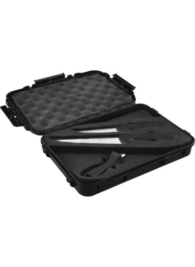 PiRGE Stainless Steel Knife Set, 4 Pieces - Silver Black - Image 2