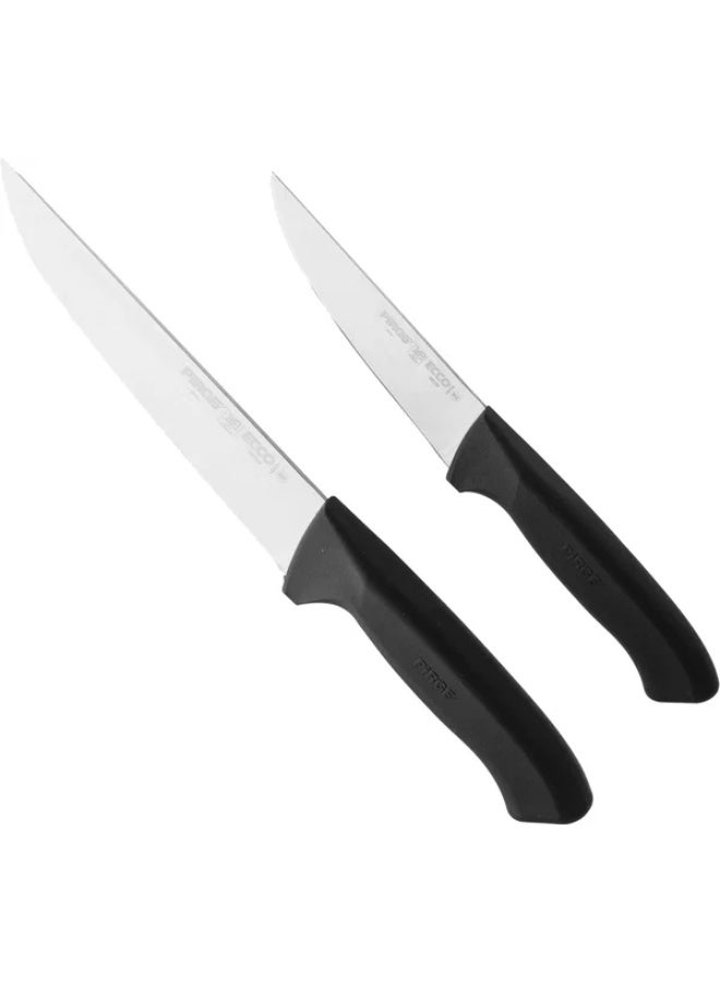 PiRGE Stainless Steel Knife Set, 4 Pieces - Silver Black - Image 4