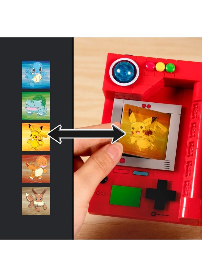 Mega Brands MEGA Pokémon Building Toys Set, Kanto Region Pokédex with 322 Pieces, Light and 5 Lenticular Cards, for Kids or Adult Collectible  - Image 4