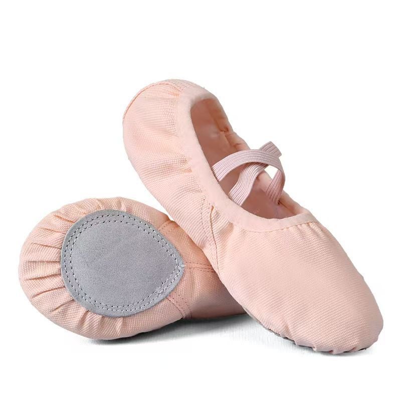 Children's Ballet Dance Shoes No Tie Soft Sole - Image 2