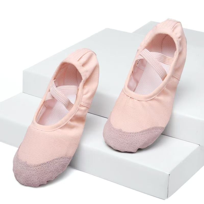 Children's Ballet Dance Shoes No Tie Soft Sole - Image 1
