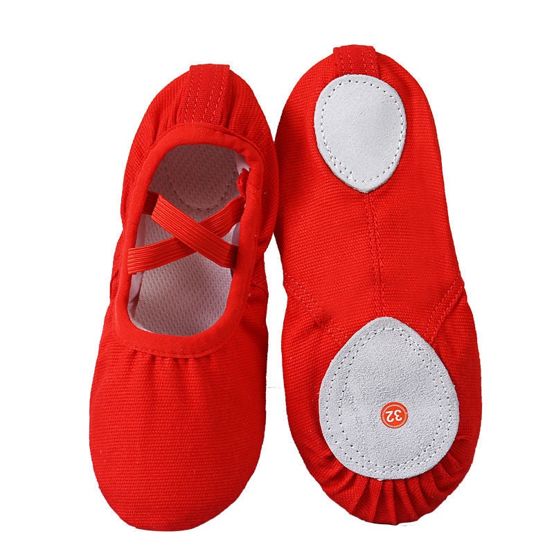 Children's Ballet Dance Shoes No Tie Soft Sole - Image 4