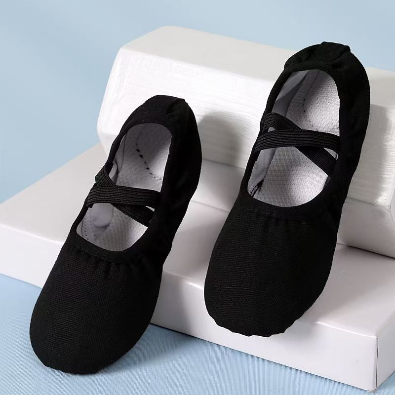 Children's Ballet Dance Shoes No Tie Soft Sole - Image 3