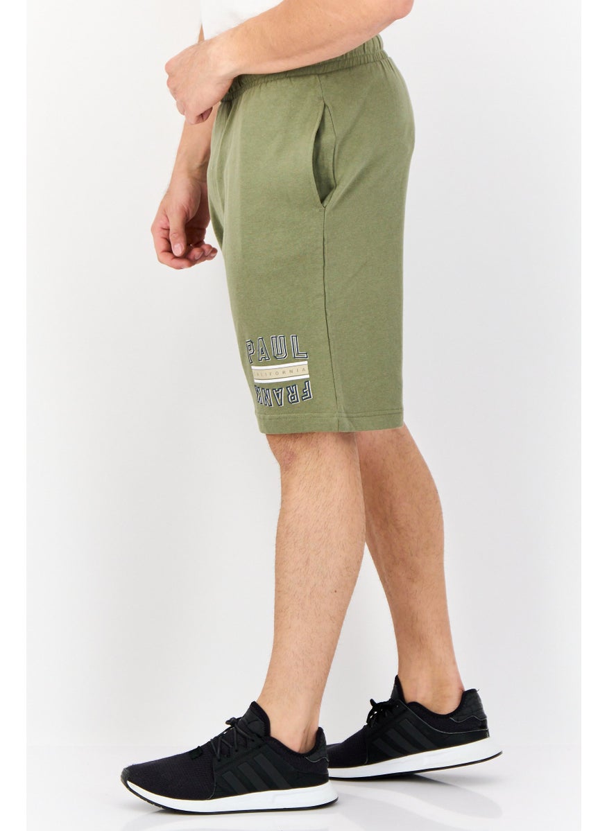Paul Frank Men Graphic Print Basic Shorts, Green  - Image 4