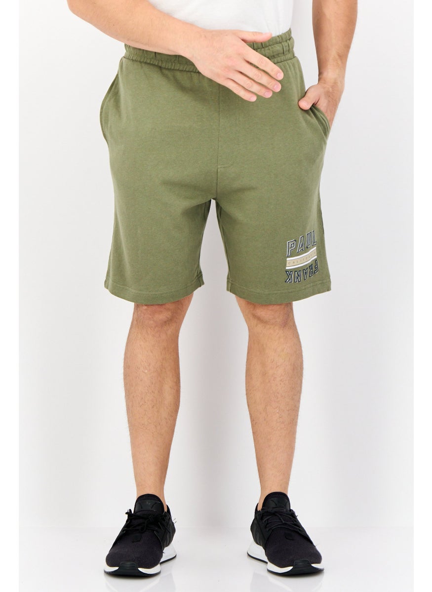 Paul Frank Men Graphic Print Basic Shorts, Green  - Image 1