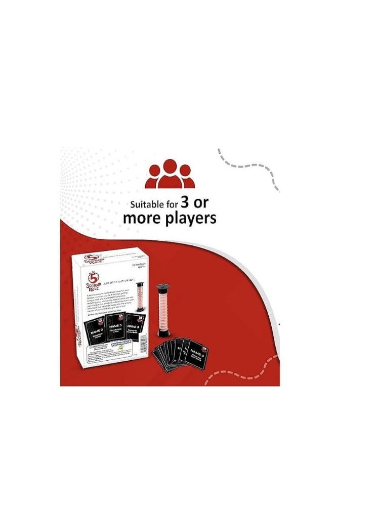 The 5 Second Rule - Board Game - Fun Card Game for Game Night with Friends (White) - Image 3