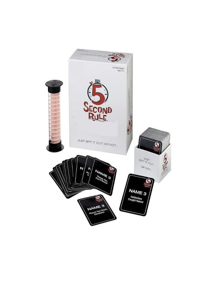 The 5 Second Rule - Board Game - Fun Card Game for Game Night with Friends (White) - Image 2