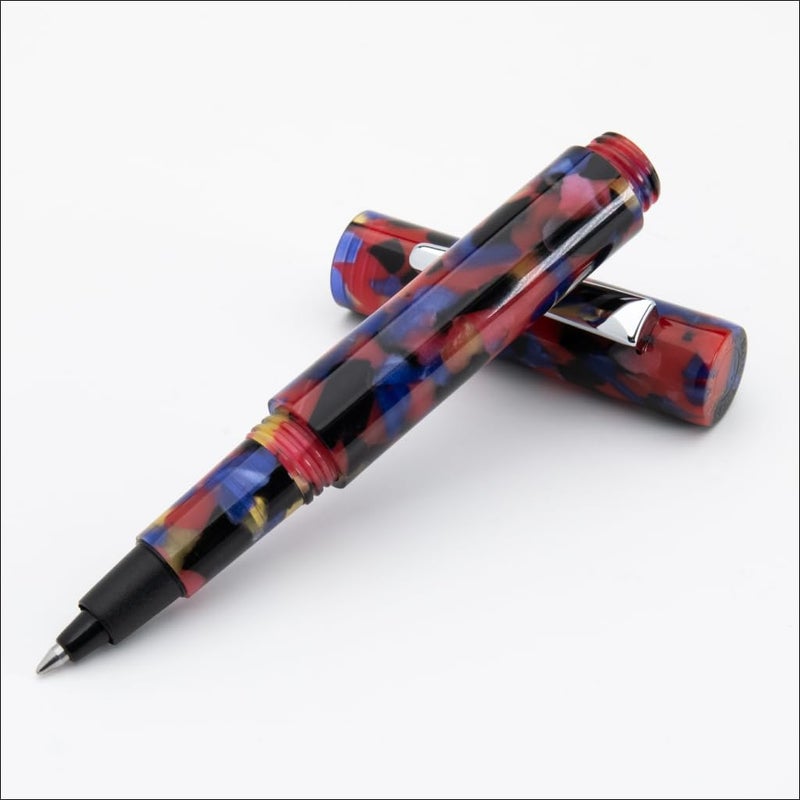 Monteverde MVP Liquid Rollerball Pen Red Puzzles Broad Point Compact Versatile Mini Pocket Pen Liquid Rollerball Technology Cartridge Eyedropper Fill - Image 2