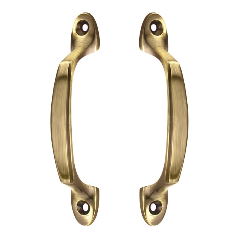 Xpert مقبض خزانة تويوتا من النحاس (عبوة من 2) مصنوع من مقابض الأدراج (8 بوصات) مقبض لخزانة الملابس (BC-111) - تشطيب عتيق - Image 1