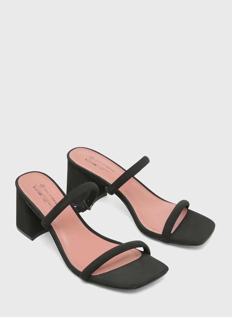 CALL IT SPRING Dual Strap Block Heel Sandals - Image 2