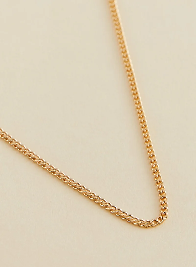 JACK & JONES Micro Cuban Link Chain Necklace Set