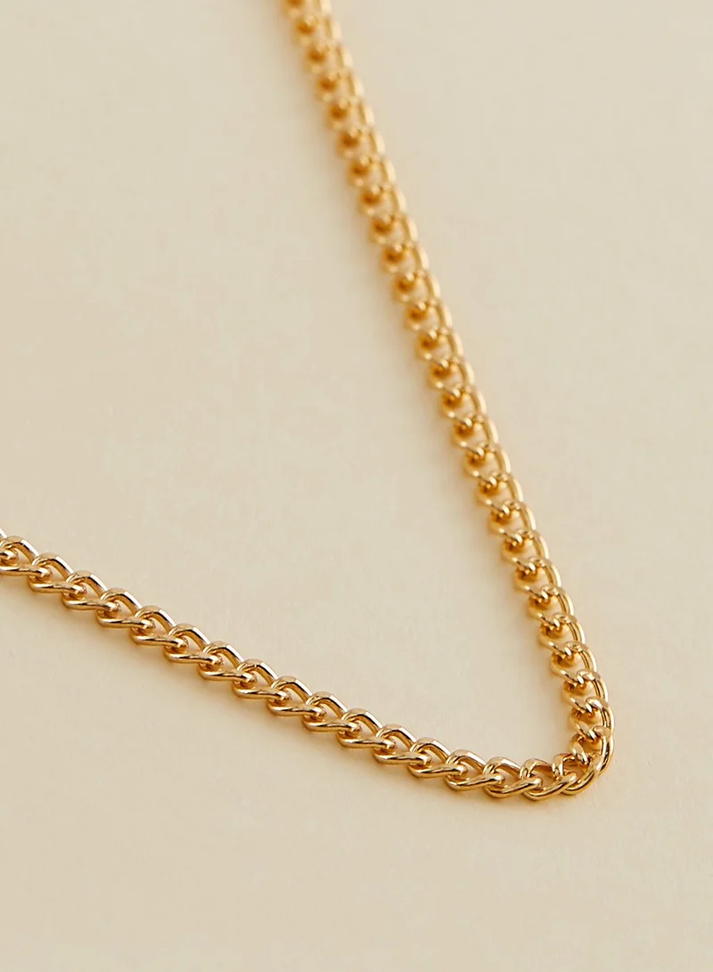 JACK & JONES Micro Cuban Link Chain Necklace Set
