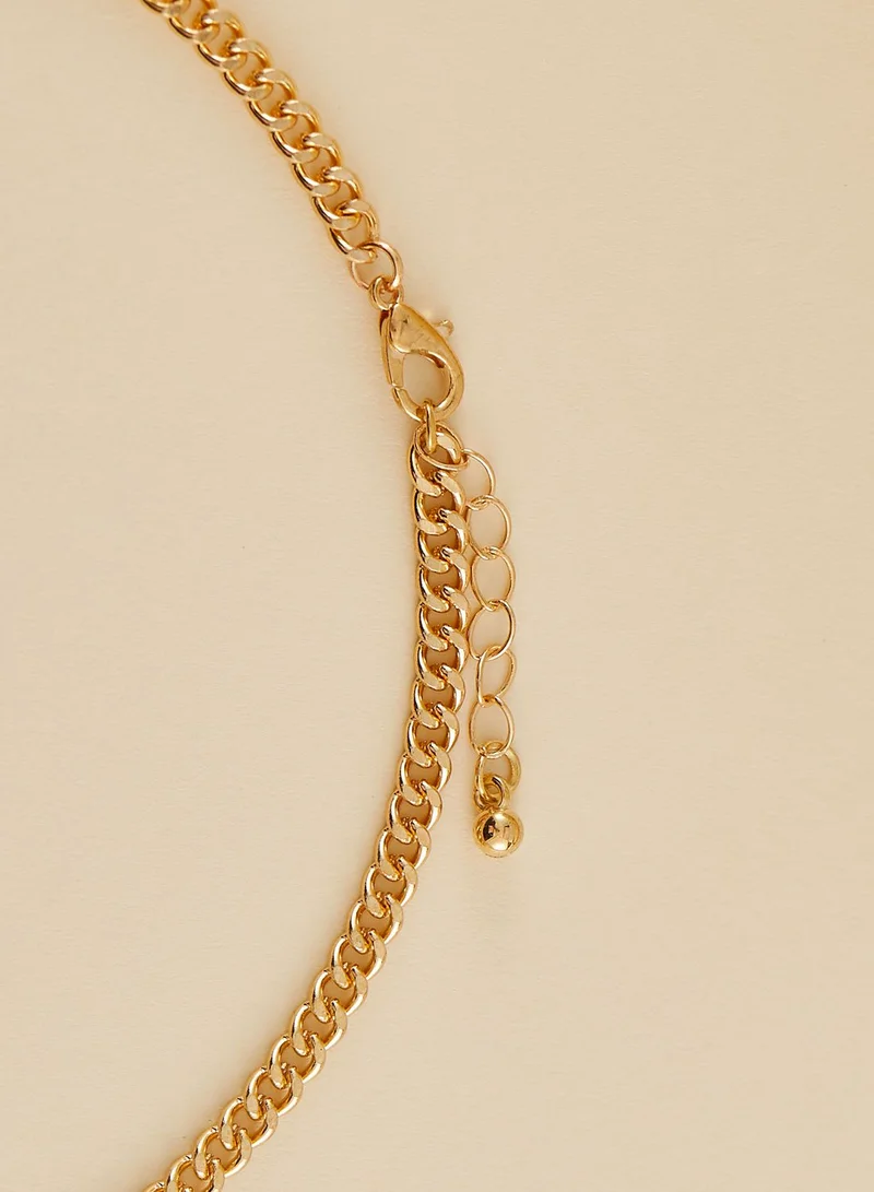 JACK & JONES Micro Cuban Link Chain Necklace Set