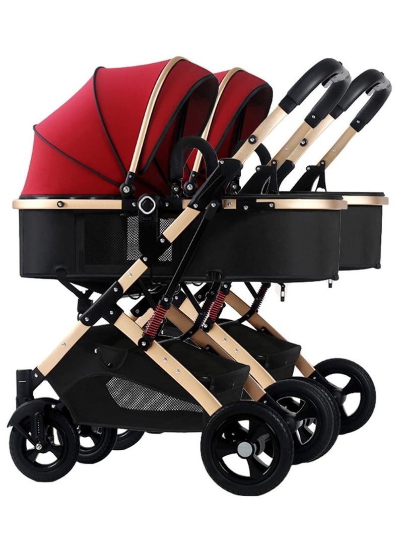 DubaiGallery Lightweight Stroller with Extended Canopy Sit and Lay Lightweight Folding Two-Way Shock Absorption and Locking System for Newborn To 3 Years - Image 3