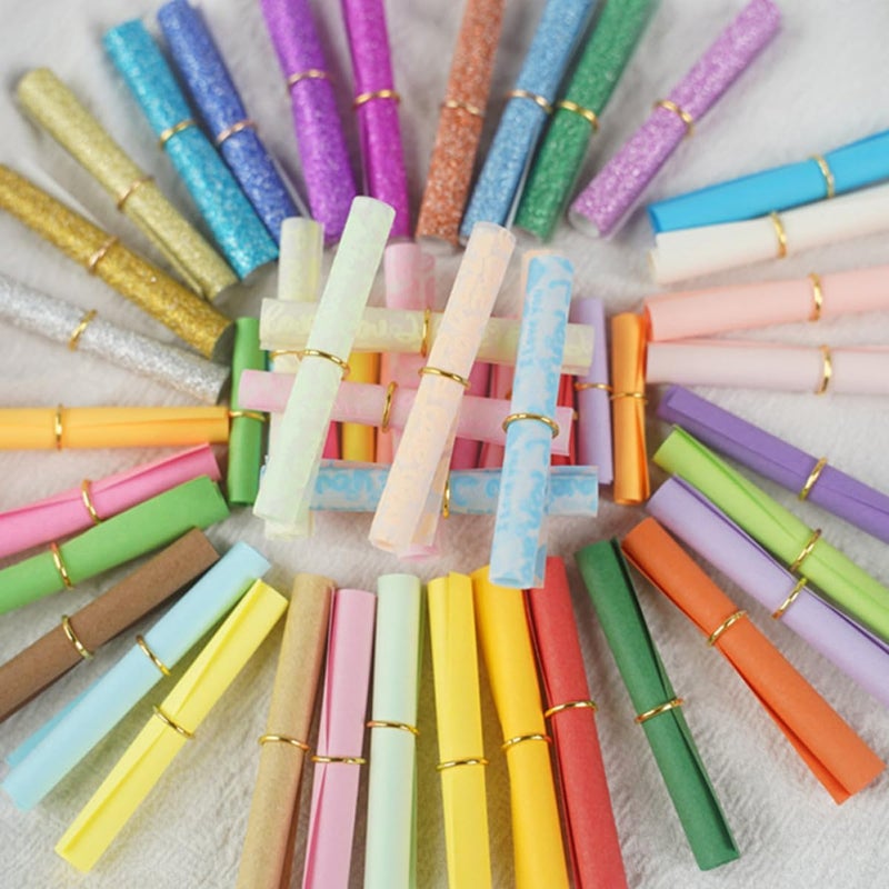 Alipis 140pcs Miniature Colored Wishing Paper Scrolls for Crafting and Message Writing, Mixed 5x5cm Tiny Scroll Rolls for Birthday, Wedding, and Party Decorations Random Color - Image 4