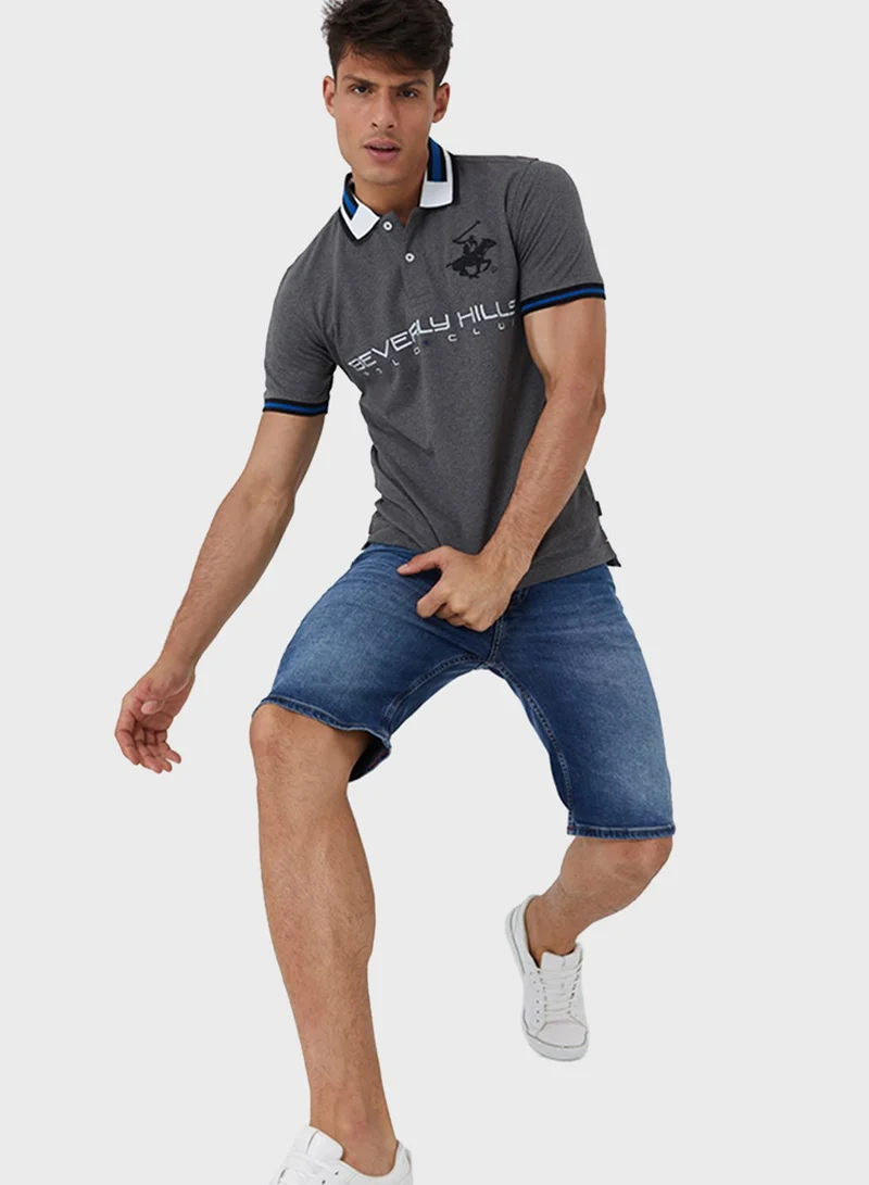 bhpoloclub Embroidered Logo Polo