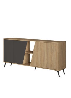 Mourah Home Mourah Fiona Console 180 Cm - Oak/Dark Grey - 2 Years Warranty  - Image 5