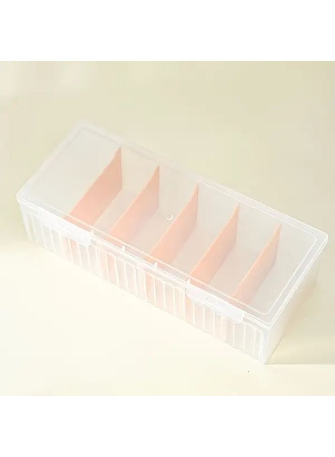 Green PET Plastic Card Holder Case With Dust Proof Lid Multi Compartment Storage Organizer - Image 5