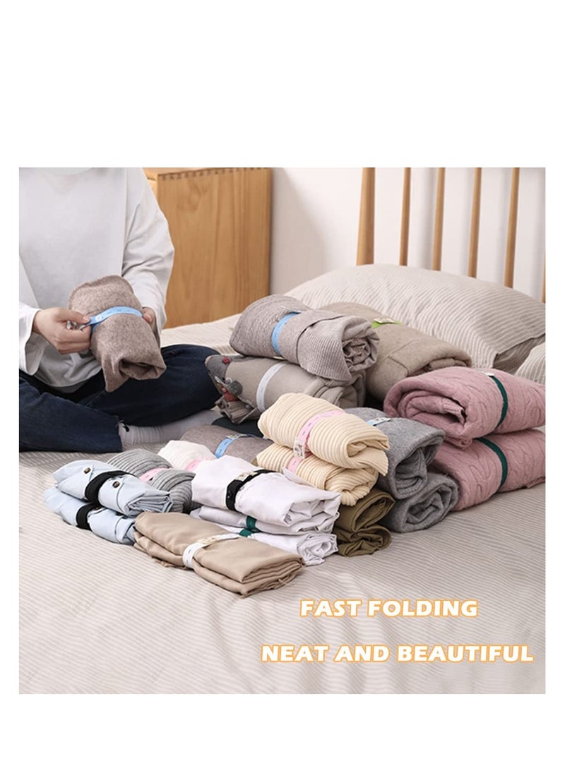 SYOSI 30Pcs Roll-up Clothes Storage Elastic Band, Adjustable Clothing Storage Strap with Button and Buttonholes, Travel Luggage Space Saver, Drawer and Closet Organizer, Black - Image 2