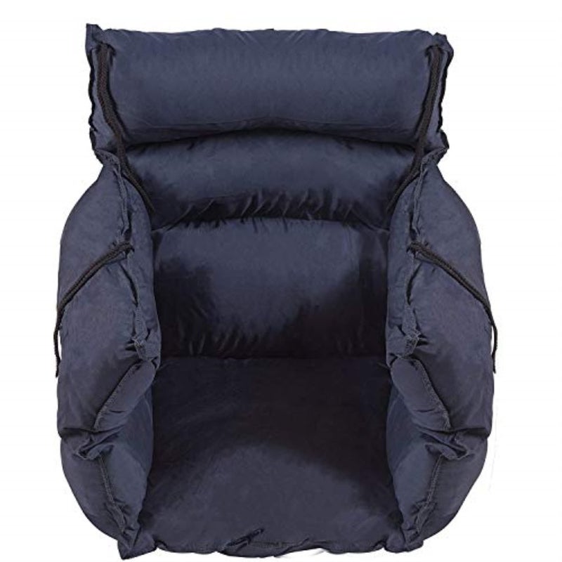 DMI Comfort Wheelchair Cushion & Pad, Wheelchair Seat Cushion, Recliner Cushion & Pillow, Foam, Cushion For Wheelchair Seat, 16 x 22 Inches, Navy - Image 1
