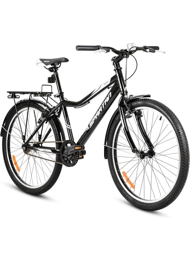 Spartan 24" Metro Bike, Commuter Bike, Black Grey  - Image 1