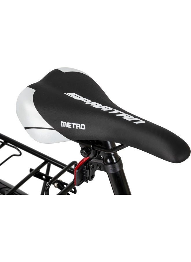 Spartan 24" Metro Bike, Commuter Bike, Black Grey  - Image 3