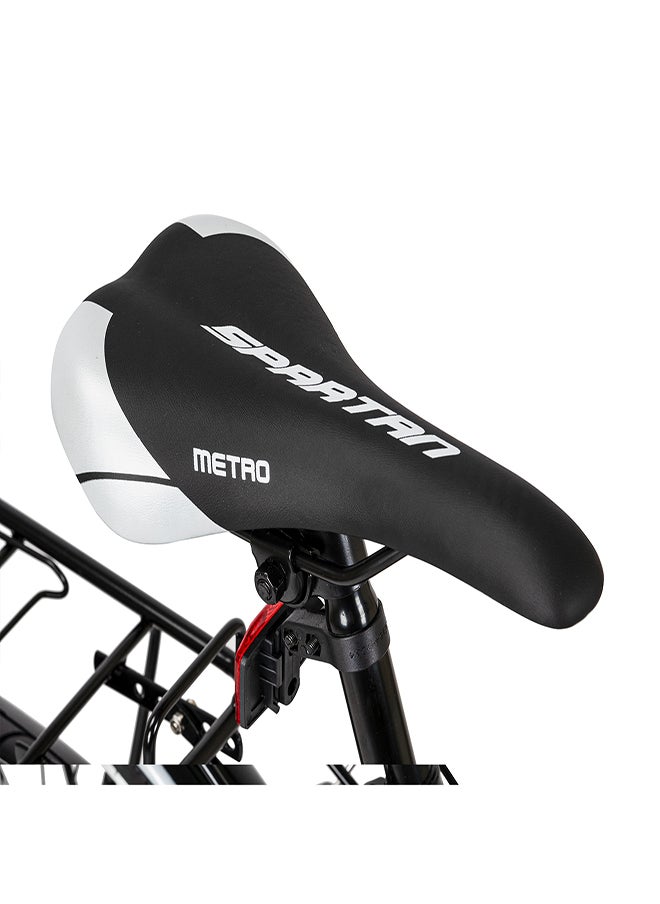 Spartan 24" Metro Bike, Commuter Bike, Black Grey  - Image 2