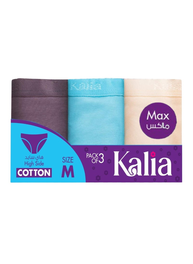 Kalia - Pack of 3 Cotton Brief Max Panties With Padded Towel for Women - Image 1