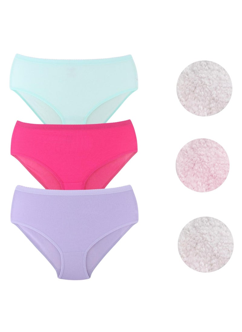 Kalia - Pack of 3 Cotton Brief Max Panties With Padded Towel for Women - Image 1