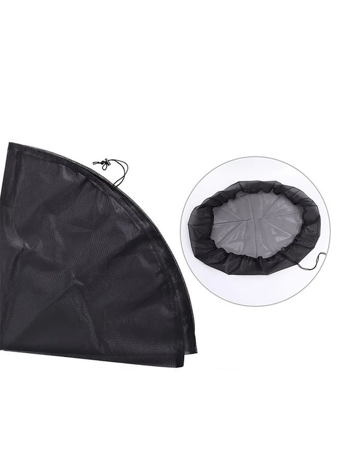 قطعتان من أغطية براميل المطر السوداء بسحب للخارج، شبكة حماية للحدائق الخارجية - Image 5