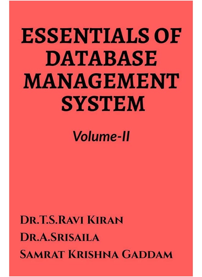 Essentials of Database Management System Volume-II 