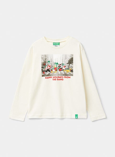 تي شيرت عيد الميلاد للأولاد ميكي آند فريندز