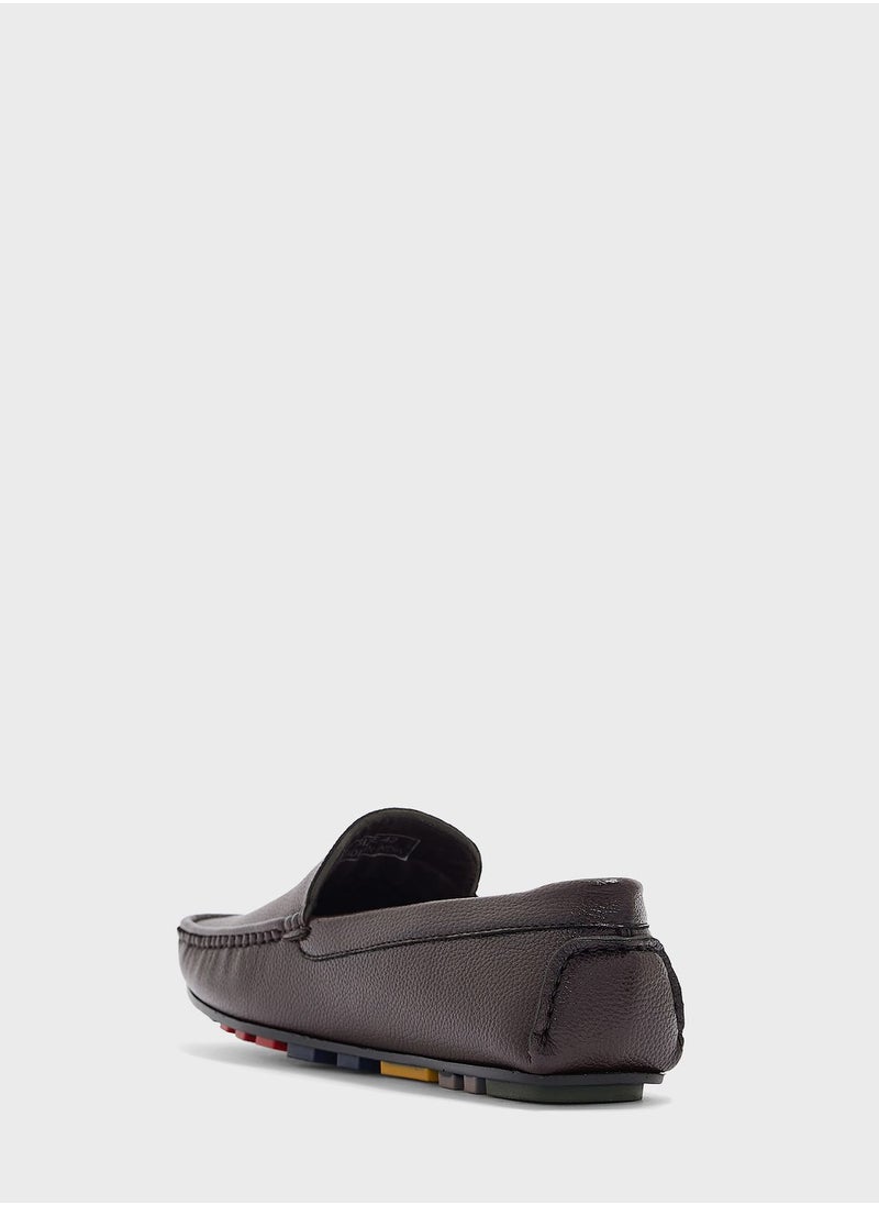 Robert Wood - Faux Leather Classic Moccasins - Image 1