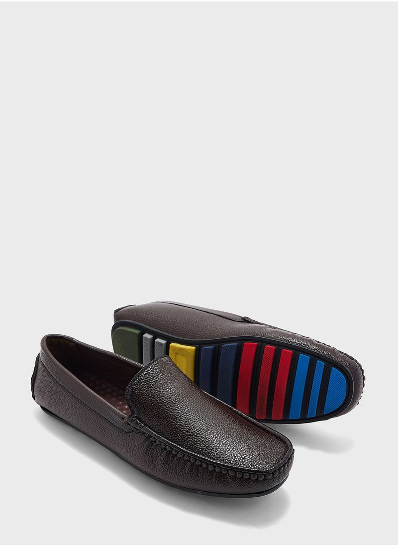 Robert Wood - Faux Leather Classic Moccasins - Image 1