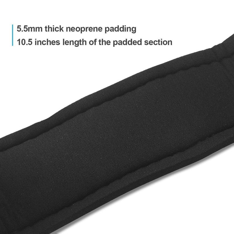 Pingmall HYVAWO Ankle Straps Neoprene Padded Fitness Wrist Cuffs with D Ring High Strength Exercises Gym Pulley Strap for Cable Machines (Black 2 Pack) - Image 5