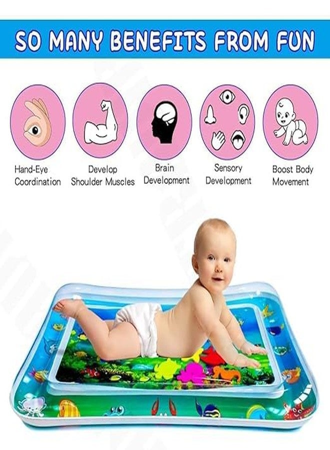 ventrice-Baby Water Play Mat for Tummy Time | Inflatable Infant Water Mat Toy with Colorful Sea Animals & Alphabet Design | Leak-Proof, BPA-Free Sensory Play Mat for Newborns & Toddlers (3-12 Months) - Image 5