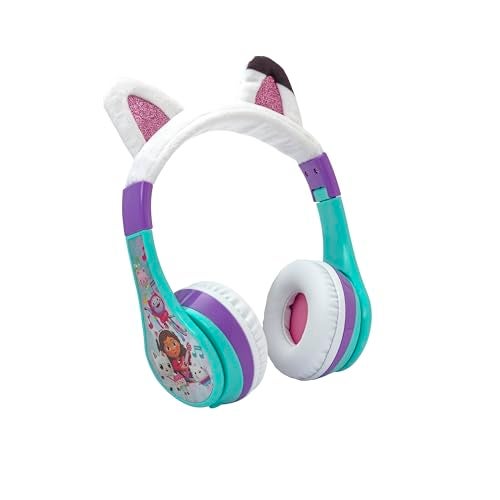 eKids Gabbys Dollhouse Wireless Headphones for Kids, Bluetooth Headphones with Microphone Includes Aux Cord, Kids Earphones for School, Home, or Travel, Ideal for Gabby Halloween Costume - Image 1