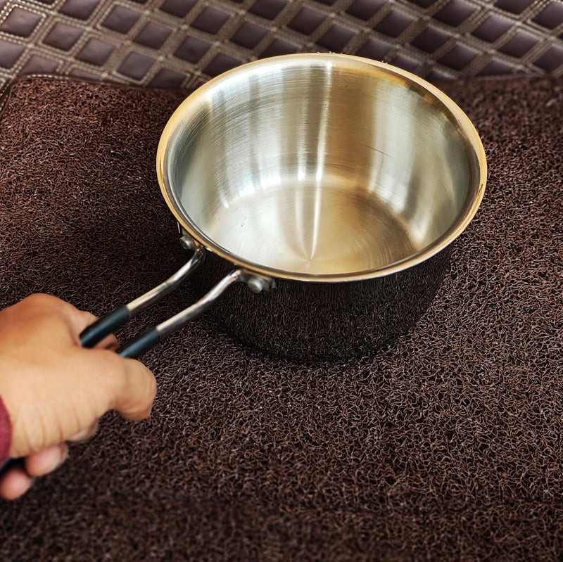 Flixbloom Select Triply Stainless Steel Aluminium Steel Coalition Induction BaseLPG Safe Kitchen Cookware Utensil Saucepan for TeaMilkSauceCoffeeBoil Water etc 2 Litre - Image 4