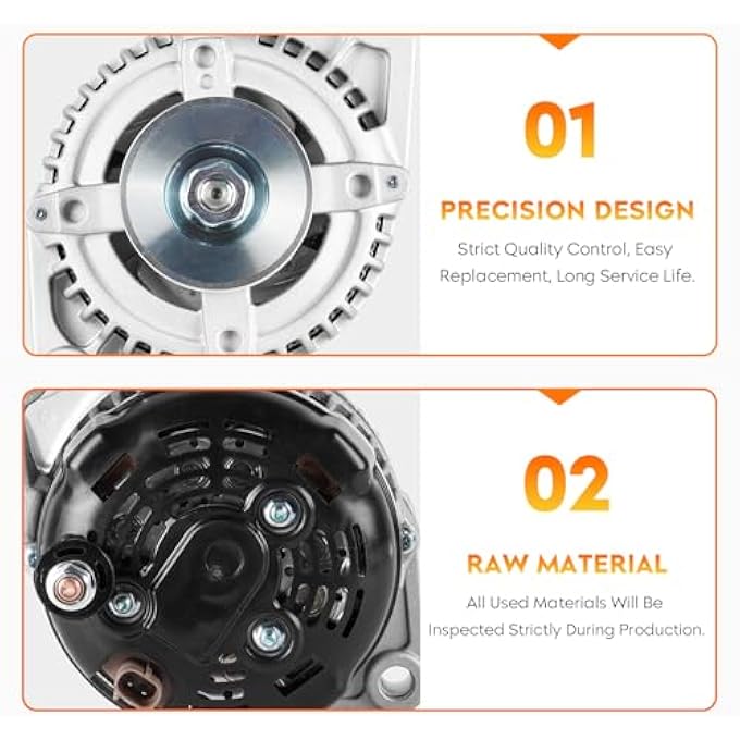 AEagle New Alternator for 5.9L Dodge Durango 2001-2003, Ram 1500 2002-2003, Ram 2500 & 3500 2002 5.9L, Ram 2500 & 3500 2002-2003 8L, 56029701AA 421000-0111 421000-0113 - Image 4