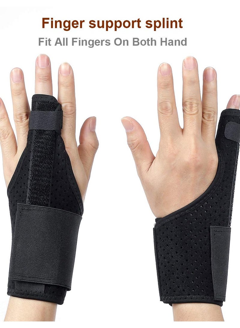 SOLARAE Trigger Finger Splint, Support Breathable Wrist and Thumb Fractures Finger Stabilizer Support Sleeve for Finger Locking, Popping, Bending, Stiffness, Tendon Release, and Pain Relief - Image 4