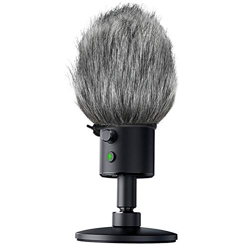 SUNMON Razer Seiren X Furry Windscreen Muff, Mic Pop Filter/Shield Wind Cover fits Razer Seiren X USB Condenser Streaming Microphone - Image 3