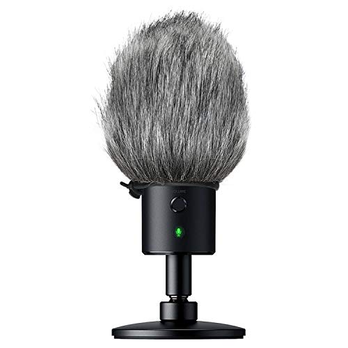 SUNMON Razer Seiren X Furry Windscreen Muff, Mic Pop Filter/Shield Wind Cover fits Razer Seiren X USB Condenser Streaming Microphone - Image 2