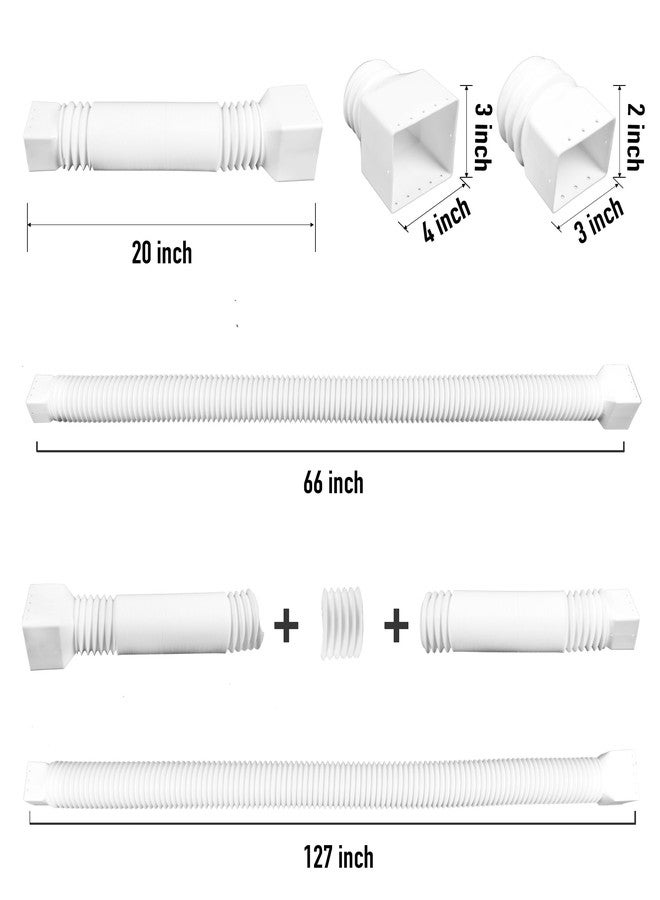FEILAYDUN 2 Pack Rain Gutter Downspout Extensions, Upgraded Flexible Drain Downspout Extender, Rainwater Drainage Diverter with Mini Connector, Extendable from 20 to 127 Inches - Image 4