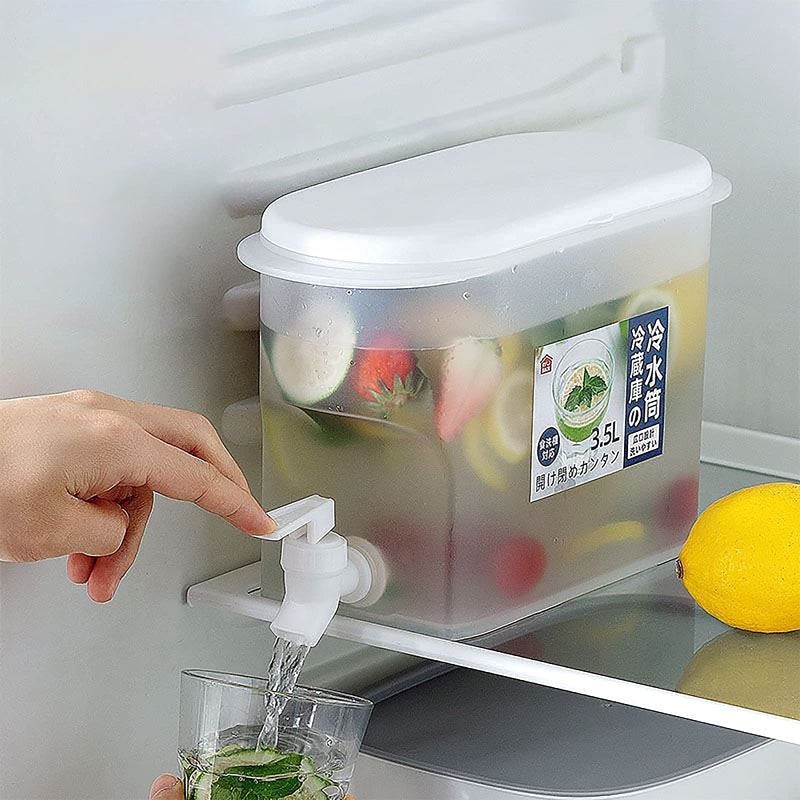 ORLENIC 3.5L Cold Beverage Dispenser with Faucet – Leak-Free Food-Grade PP Plastic Water Jug for Refrigerator, Iced Tea, Juice, Lemonade & Fruit Infused Water – Large Capacity Drink Dispenser for Home, Garden, Party & Daily Use - Image 5