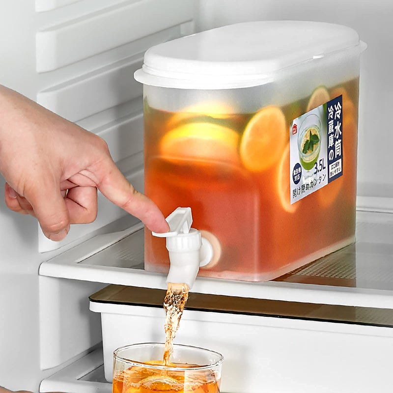 ORLENIC 3.5L Cold Beverage Dispenser with Faucet – Leak-Free Food-Grade PP Plastic Water Jug for Refrigerator, Iced Tea, Juice, Lemonade & Fruit Infused Water – Large Capacity Drink Dispenser for Home, Garden, Party & Daily Use - Image 4