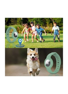 SYOSI Watch Wristbands for Airtag Soft Silicone Bracelet for Kids Lightweight Waterproof Watch Strap Compatible with Apple Airtag for Children and Old Man 2 Pcs  - Image 3