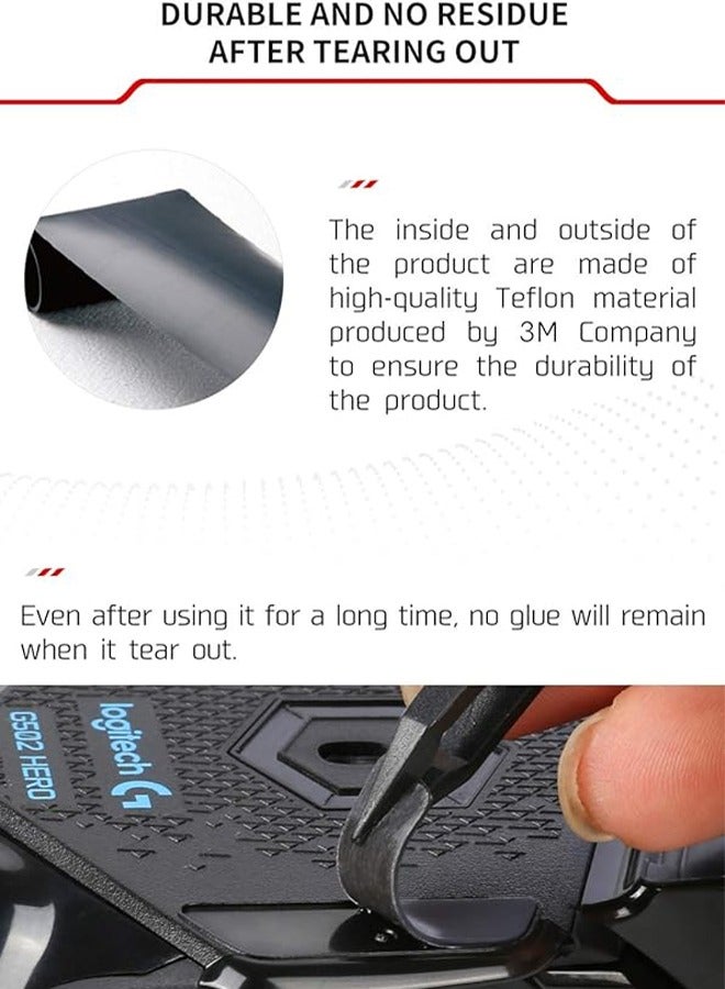 Suitable for Logitech Mouse GPW Foot Stickers Black Right Angle Durable Wear-Resistant and Non Slip Mouse Foot Stickers Compatible With Gaming Mice Use 3M Residue Free Adhesive Black - Image 4