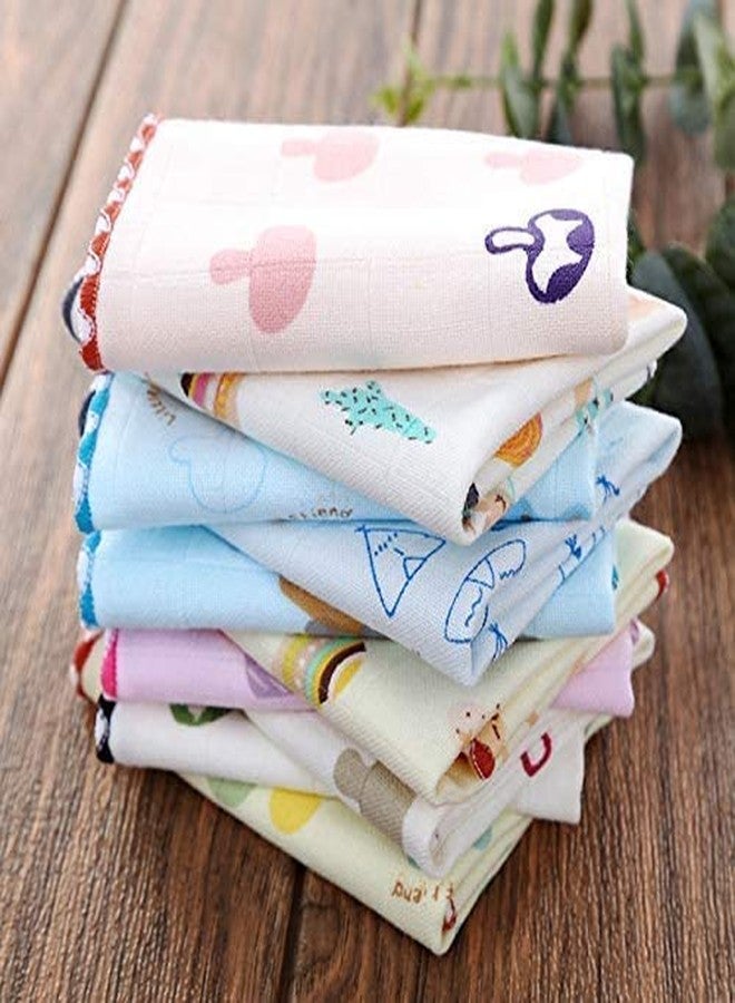 CLUZE Kids Printed Cotton Small Size Handkerchief/Rumal/Face Towel- Super Soft and Absorbent | Multicoloured - Set of 6/12 - (25x25 cm) (6) - Image 4