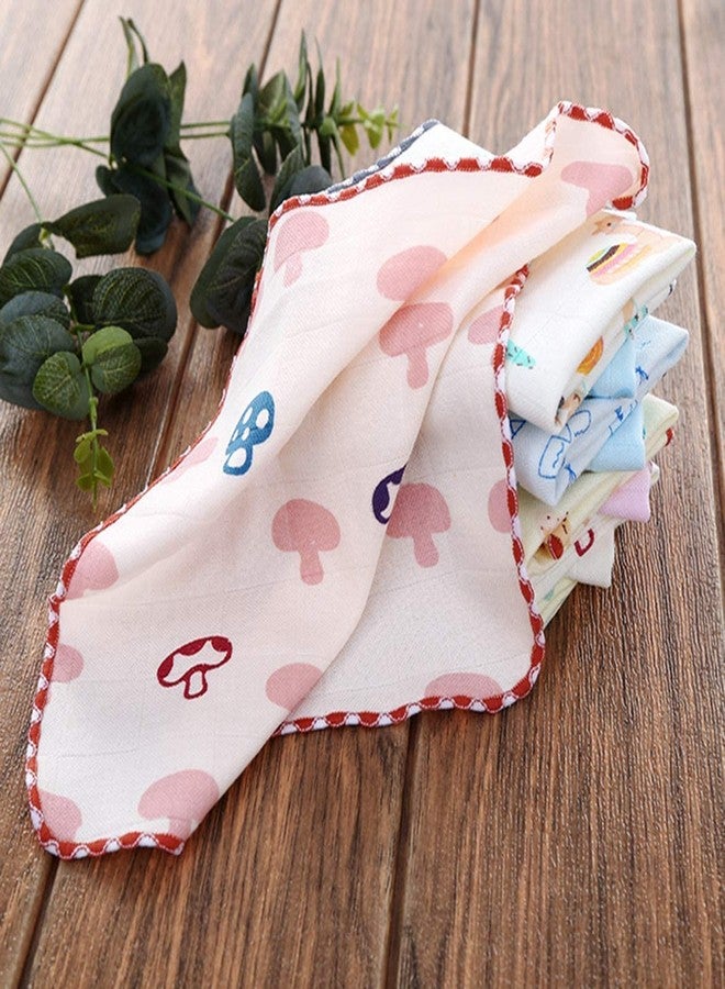CLUZE Kids Printed Cotton Small Size Handkerchief/Rumal/Face Towel- Super Soft and Absorbent | Multicoloured - Set of 6/12 - (25x25 cm) (6) - Image 3